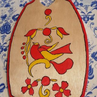 дощечка по мотивам хохломы