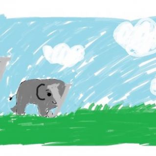 Живые буквы в Африке