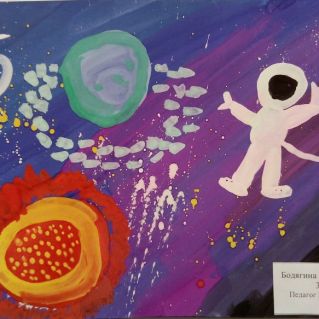 "В космосе" рисунок