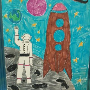 "Космонавт на луне"