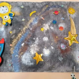 Большие мечты, маленького космонавта.