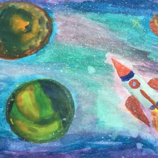 Рисунок. К звездам.