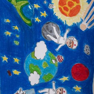 В открытом космосе