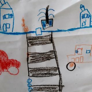 "Осторожно ! Пешеходный переход!"