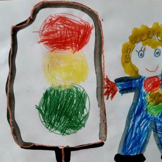 "Я и мой друг светофор!"