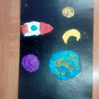 Ракета мчится на луну