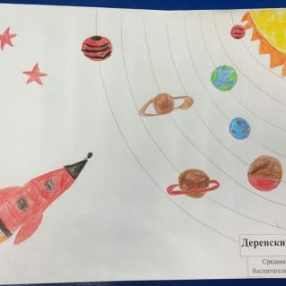 Ракета в космосе