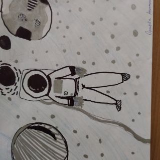 "В открытом космосе"