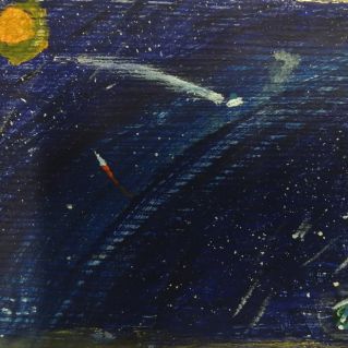 Вселенная (роспись по дереву)