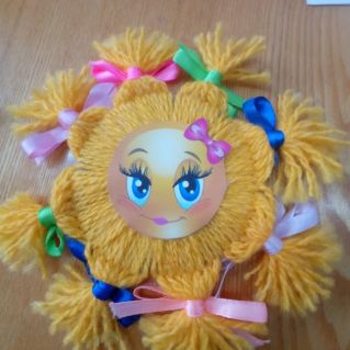 Солнышко из ниток