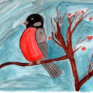 Зимовье снегиря