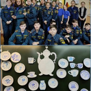 Коллективная работа "Сказочная гжель"