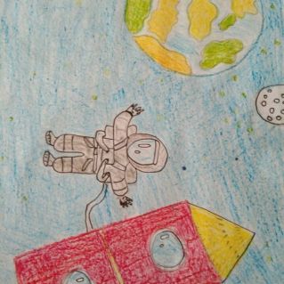 "Ю.Гагарин в открытом космосе"