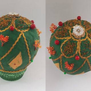 Малахитовое(по мотивам яиц Фаберже)