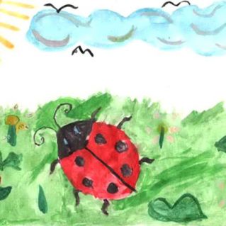Рисунок "Божья коровка"