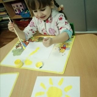 Я рисую солнышко!