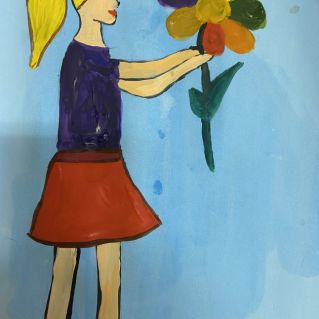 Девочка Женя и цветик-семицветик