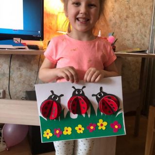 Божьи коровки на полянке