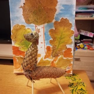 "Олененок в осеннем лесу"