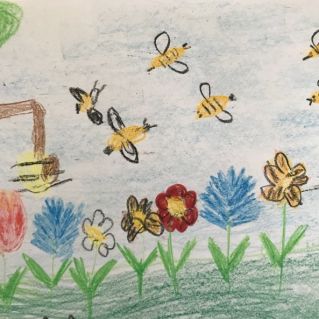 Пчелки  летят