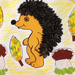 Аппликация "Ежик"