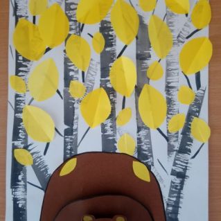 " Осенняя берёзовая роща"