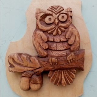 "Филин на ветке дуба"