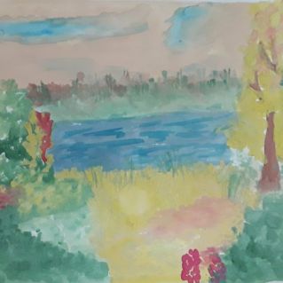 "Осенью у реки"