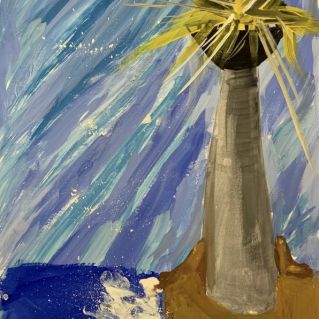 Маяк и море