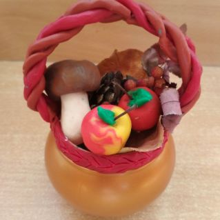 Лукошко с грибами