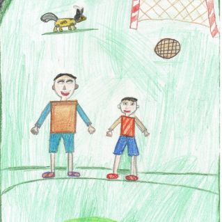 "Мы с папой - футболисты"