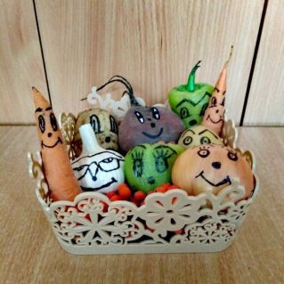 Весёлая овощная семья