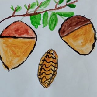 Веточка с орешками