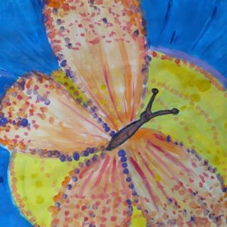 "Бабочка на цветке"