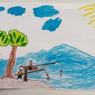 Мы с папой рыбаки