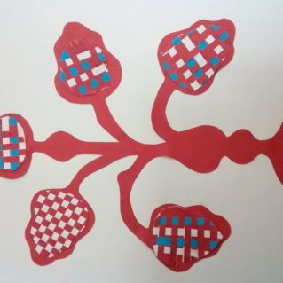 Аппликация из бумажных полос в технике Орловский Спис «Дерево жизни»