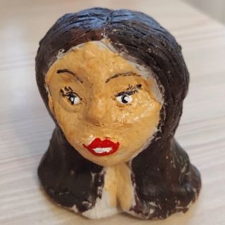 Поделка из глины "Мамин портрет"