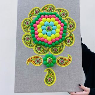 Арт-панно «В мире красок»