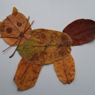 Поделка из листьев