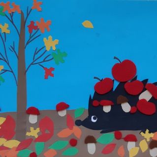 "Ёжик в осеннем лесу"