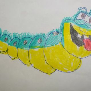 Гусеничка из мультфильма "Буба"