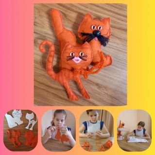 Интерьерная игрушка " Милые котята"