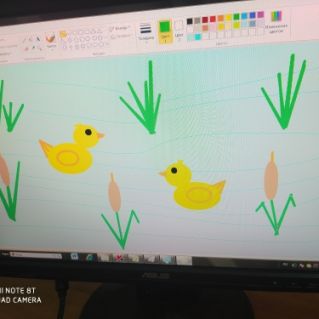 Рисунок на компьютере "Милый сердцу уголок"