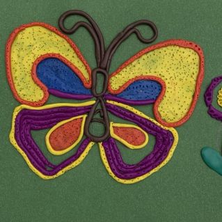 Пано из пластилина " Бабочка"