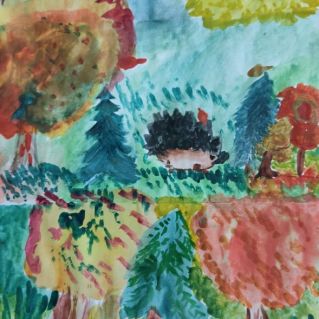 В осеннем лесу