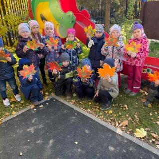 Осенние листья пластилинография