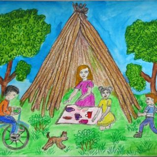 "Отдых в кругу семьи. А главное, рядом с мамой!"