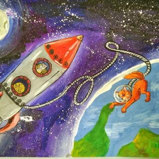 В открытом космосе