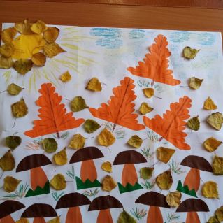 Грибная осенняя полянка