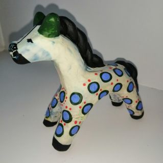 лепка дымковской игрушки из глины "Конь"